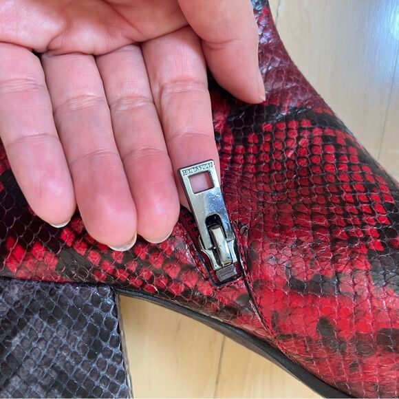 Zadig & Voltaire Lena Mid Heel Leather Ankle Boots 37 - Picture 6 of 13